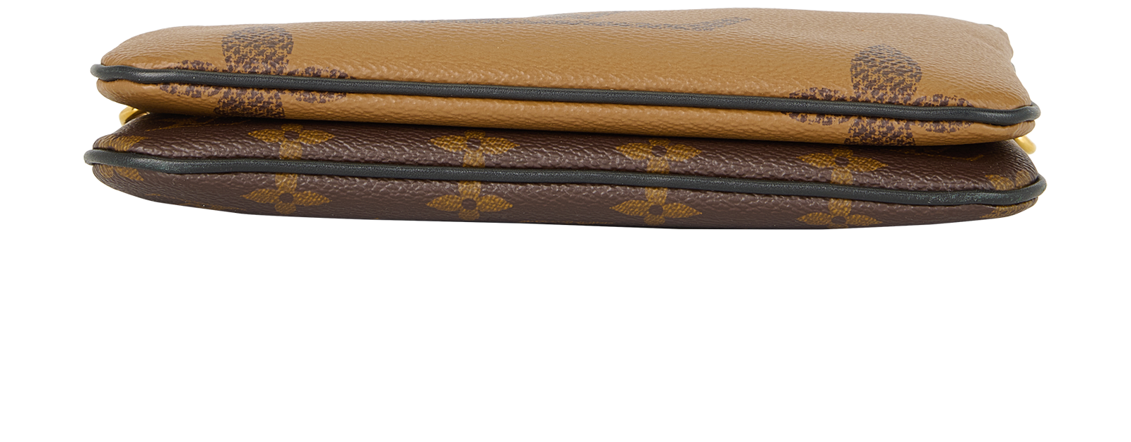 Double Pochette, &pound;795, Handbags, Brown/Tan, Canvas, Top view